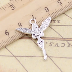 20pcs Charms Pray Butterfly Angel 29x24mm Tibetan Silver Color Pendants Antique Jewelry Making DIY Handmade Craft Pendant