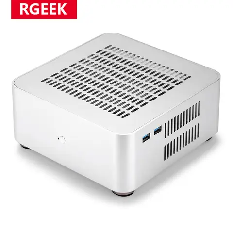 Mini Aluminum Desktop Computer Case with PSU RGeek