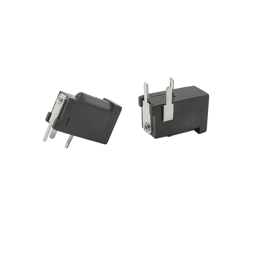 10Pcs DC-002 3.5mm x 1.3mm Round Needle 3Pin DC Power Female Jack Socket Connector DC002 3.5*1.3mm Connectors Black