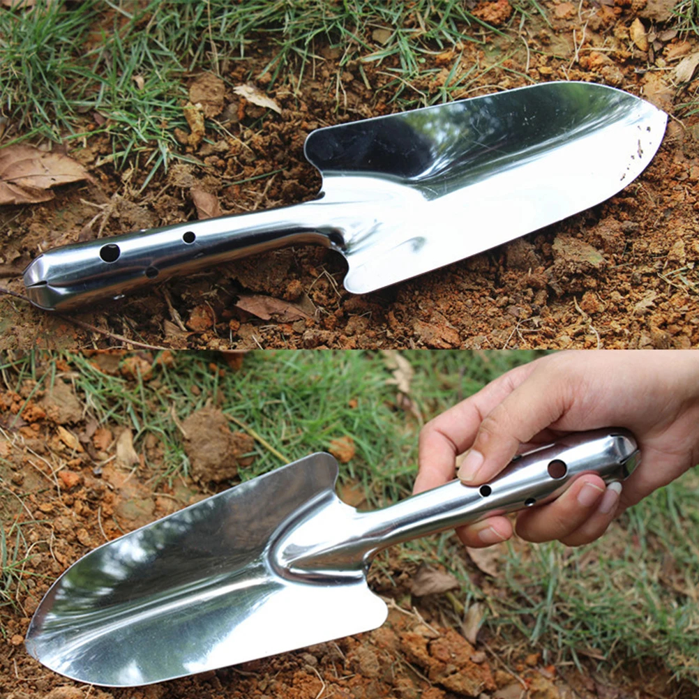 

Mini Stainless Steel Garden Tools Shovel Camping Spade Gardening Tool