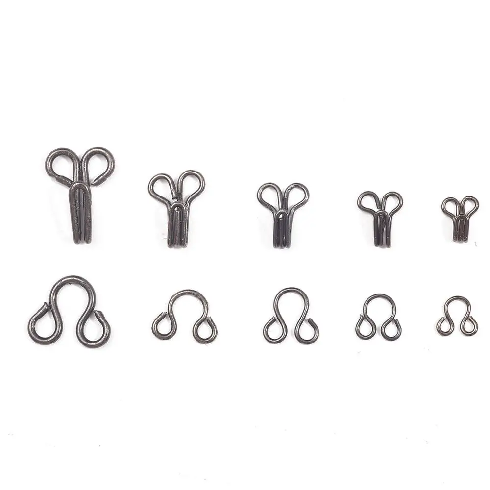 48Pcs  Metal Buckle Button Shirt Hook and Eye Fastener for Bra/Dress/Corset/Collar/Bag Wraps Quilt/Shirt/Garment Accessories