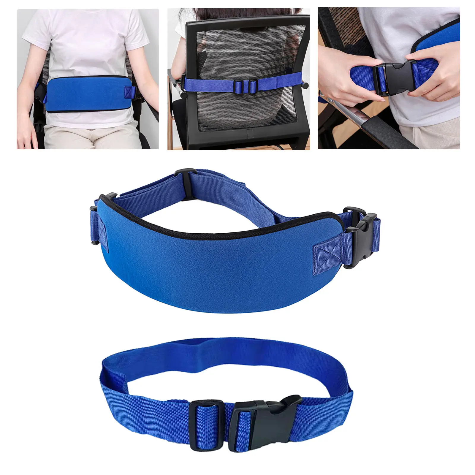 Wheelchair Seat Belt Harness Easy Install for Patient Caring Elderly Adult Seat Belt Wheelchair Safety Restraints Seatbelt