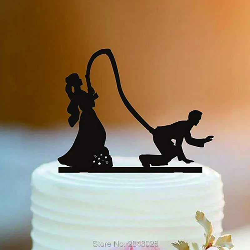 Hooked on Love Wedding cake topper,glitter cake topper,fishing  wedding Cake Topper,wedding cake topper