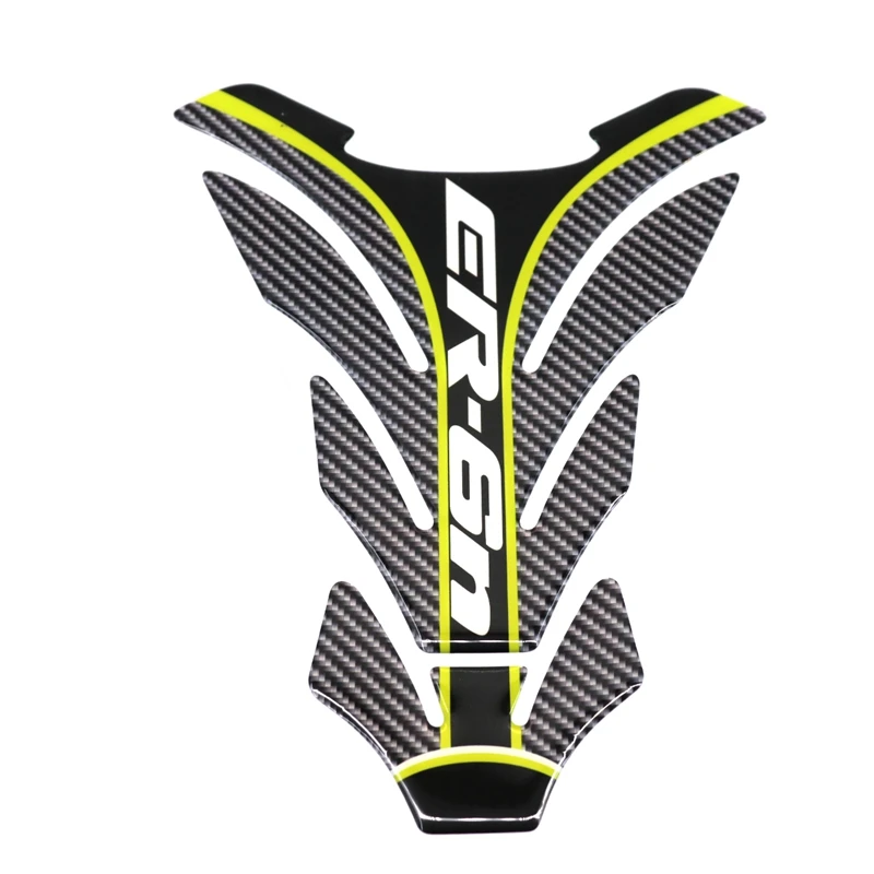 

3D Carbon-look Motorcycle Tank Pad Protector Decal Stickers Case for Kawasaki ER6N ER-6N Tank All Years