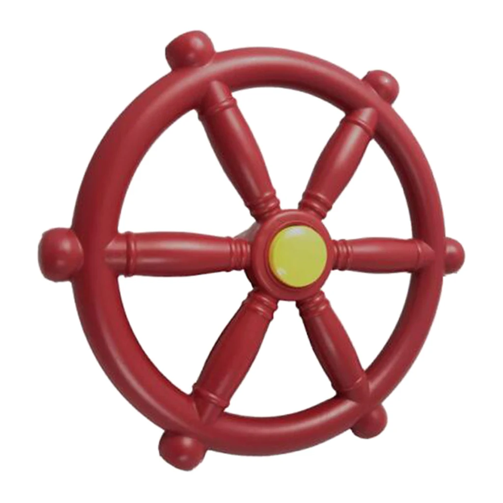 Portable  Pirate Ship Wheel For Swing Set Backyard Amusement Park Steering Wheel For Kids Boat Steering Wheel