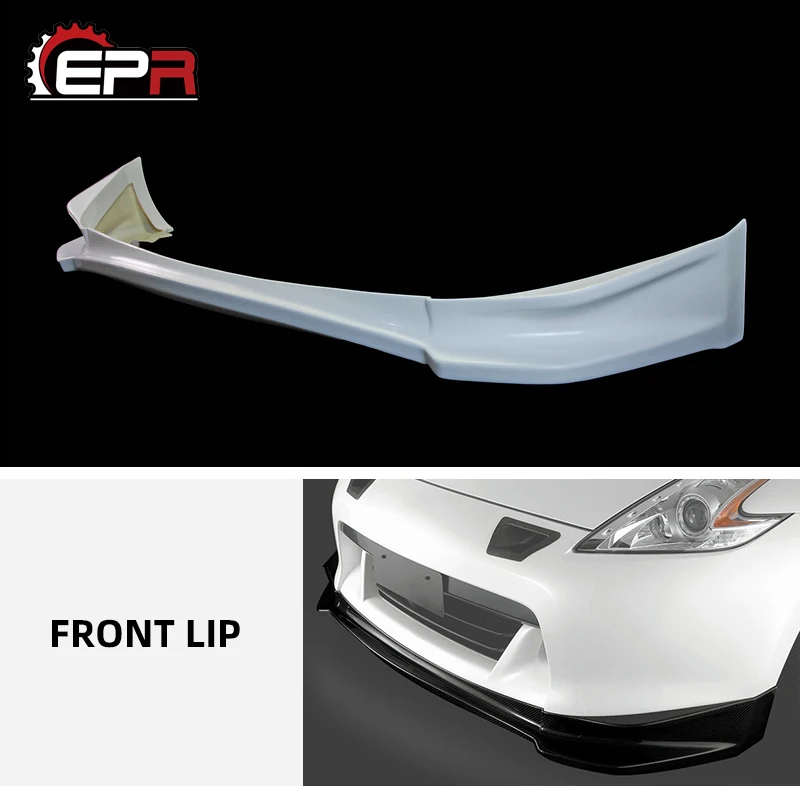 FRP Front Lip Trim for Nissan 370Z Z34 Zenki Early Model Mines Fiber Glass Front Lip(Pre-facelift)Tuning Aero Body Kit