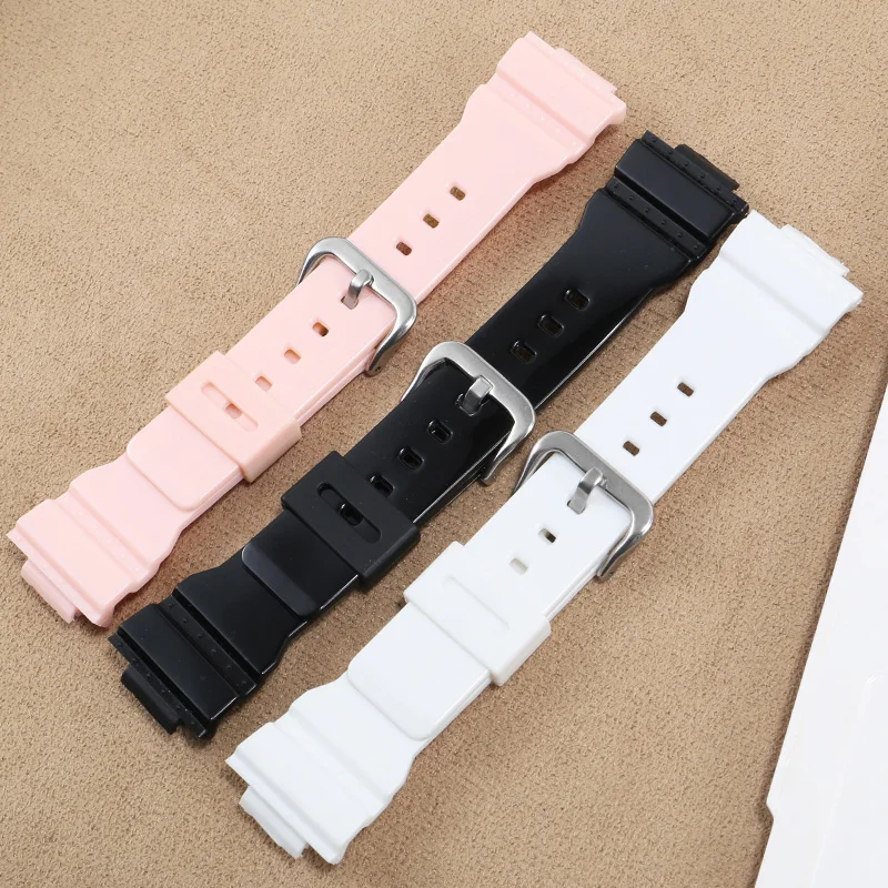 Special Interface Silicone Watchband 16mm Black White Pink Strap Replacement Belt For G SHOCK GMA S120mf 110 130 140