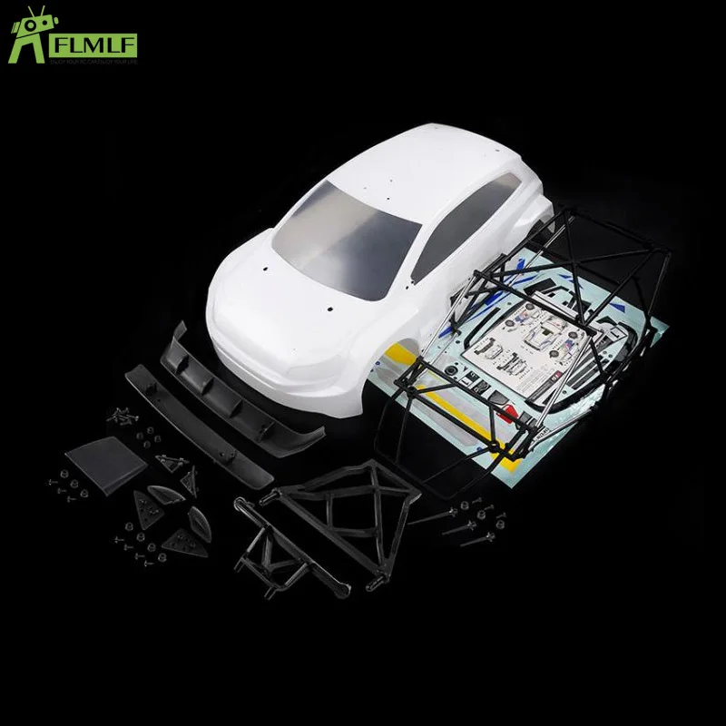 Body Shell Kit with Anti-roll Cage Fit for 1/5 ROVAN ROFUN RF5 WRC Rally Rc Car Games Toys Parts