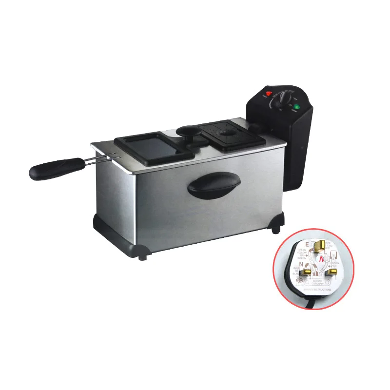 

Household Deep Fryer Stainless Steel Commerical Electric Fryer 3L Household Chicken Duck Cooking Machine Fish Meat Fryer