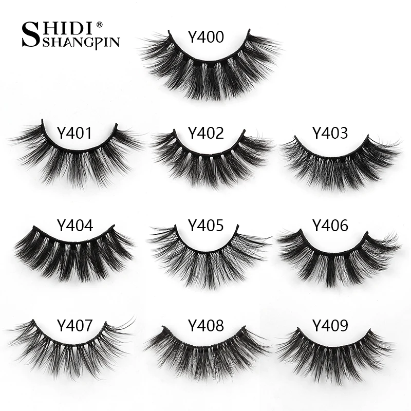 SHIDISHANGPIN 10 Pairs Eyelashes Mink Eyelashes Natural 3d Mink Lashes False Eyelashes Makeup Bulk Lashes maquiagem