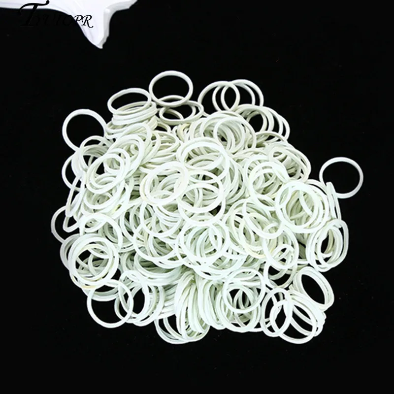 16*1,4mm Weiß Büro Gummi Ring Gummibänder Starke Elastische Bands Schreibwaren Halter Band Schleife Schule Büro Liefert