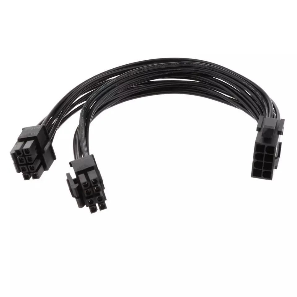 CPU 8pin to dual 8pin(4+4) CPU to Motherboard Power Adapter Y Splitter Extension Cord 0.2m CPU Power Splitter Cable