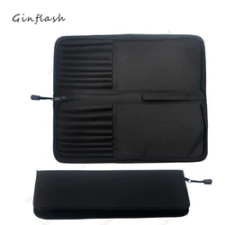 Ginflash 16 fori portatile professionale pennello per pittura a olio custodia per pennelli per acquerello coltello astuccio per penne di carta Set da disegno solo borsa