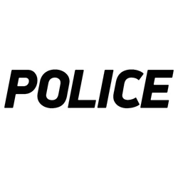 40517# Various Colors Sizes Inscription POLICE Vinyl Decal Sticker Waterproof Auto Decors on Car Body Bumper Rear Window