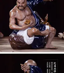 Ceramic Shiwan Kiln---Wulin Hero Lu Zhishen
