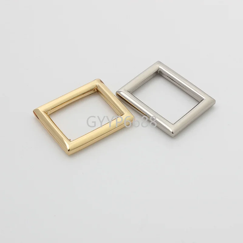 10-30-100pcs 3 colors 3.0mm wire 5/8\'\' polished alloy square buckle for lady bag handbag strap connector buckle purse hardware