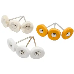100pcs 22mm Cloth Buffing Wheel 2.35mm Shank Gold Silver Mirror Polishing Tool Jewelry Making Supplies