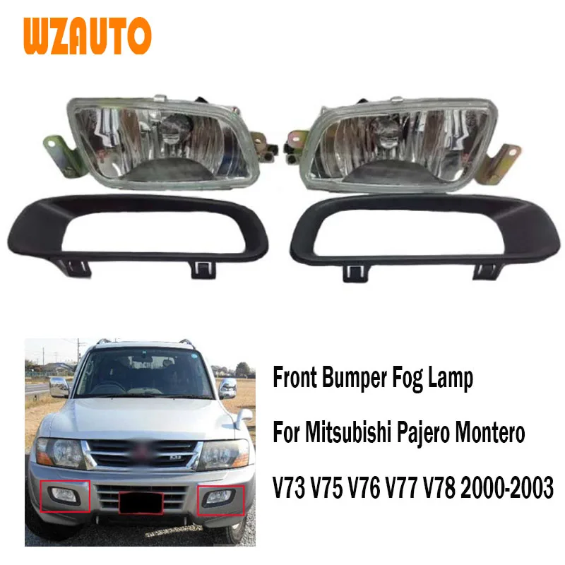 Passenger Right Fog Lamp Light Trim Bezel Fog Lamp Fog Light Assy For Mitsubishi Pajero Montero V73 V75 V76 V77 V78 2000-2003