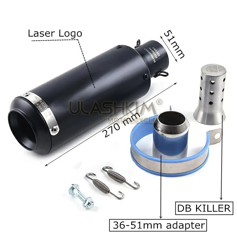 Universal Motorcycle Exhaust Escape Muffler DB-KILLER For RSV4 FZ800 Ninja400 EX400G BK400 BK600 Smax150 XMAX300