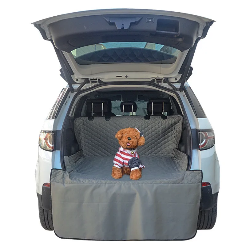 Waterproof Anti-dirty Auto Trunk Seat Travel Mat Cover Pet Cat Dog Carriers Protector Hammock Cushion Protector With Safety Belt