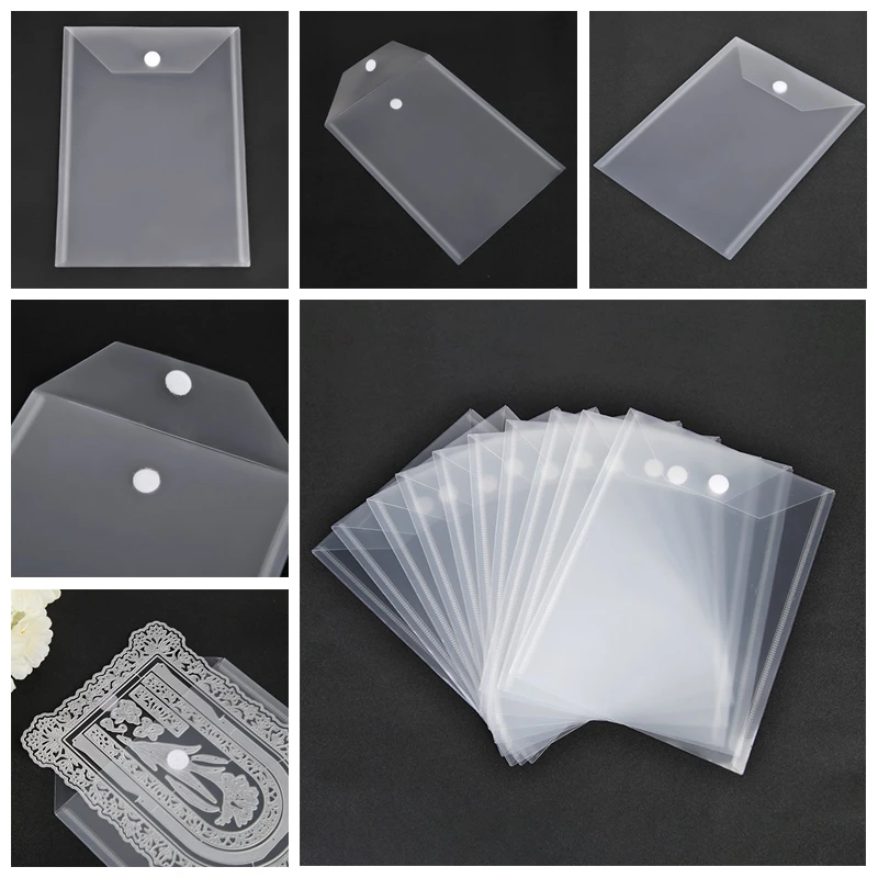 

10Pcs/lot 18x24cm Magic Sticker Die & Stamp Storage Bag Used To Store Cutting Dies Hot Foil Plates Embossing Folders Holders Bag