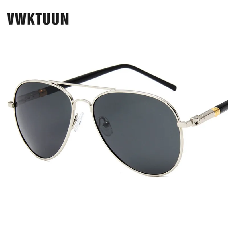 VWKTUUN Polarized Sunglasses Men Retro Goggles Pilot Points Twin Beam Oversized Glasses Seam Polarized Driving Driver Glasses