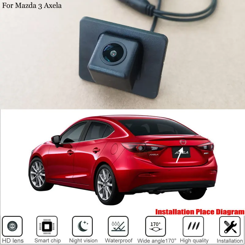 Yeshibation HD Car Rear View Camera For Mazda Axela Sedan Mazda 3 2017 Back Up Parking Camera