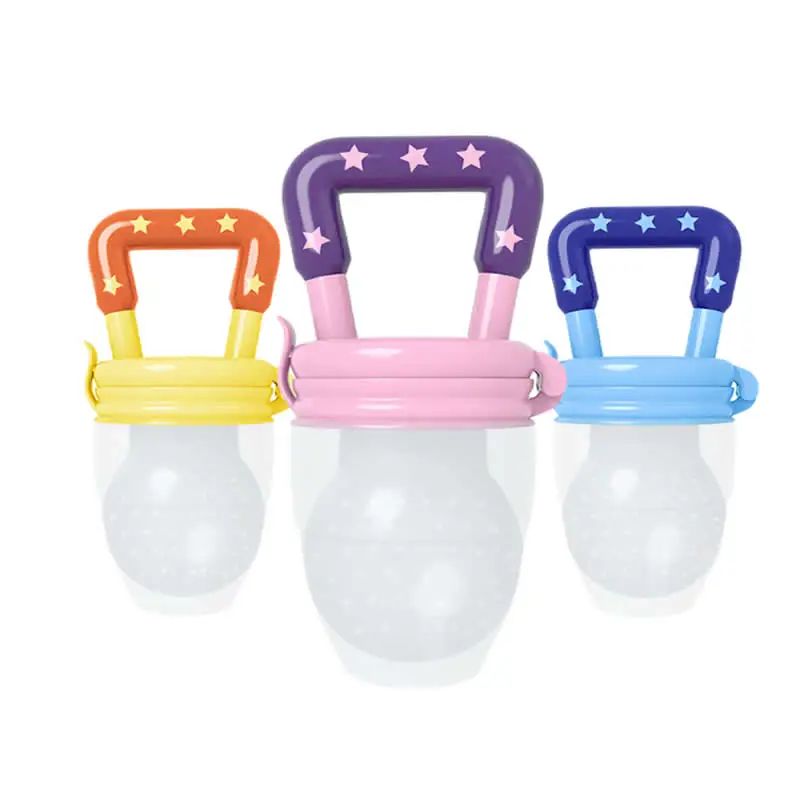 Baby Food Feeder Pacifier Silicone Teething Toys Toddler Pacifier Clip Holder Infant Baby Teether Fruit Feeder Pacifier Infant