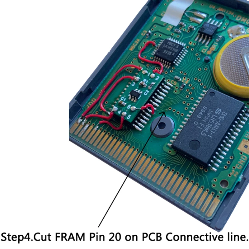 Dla GBC Nintendo oryginalna karta modyfikacji modułu modyfikacji pamięci RTC2FRAM