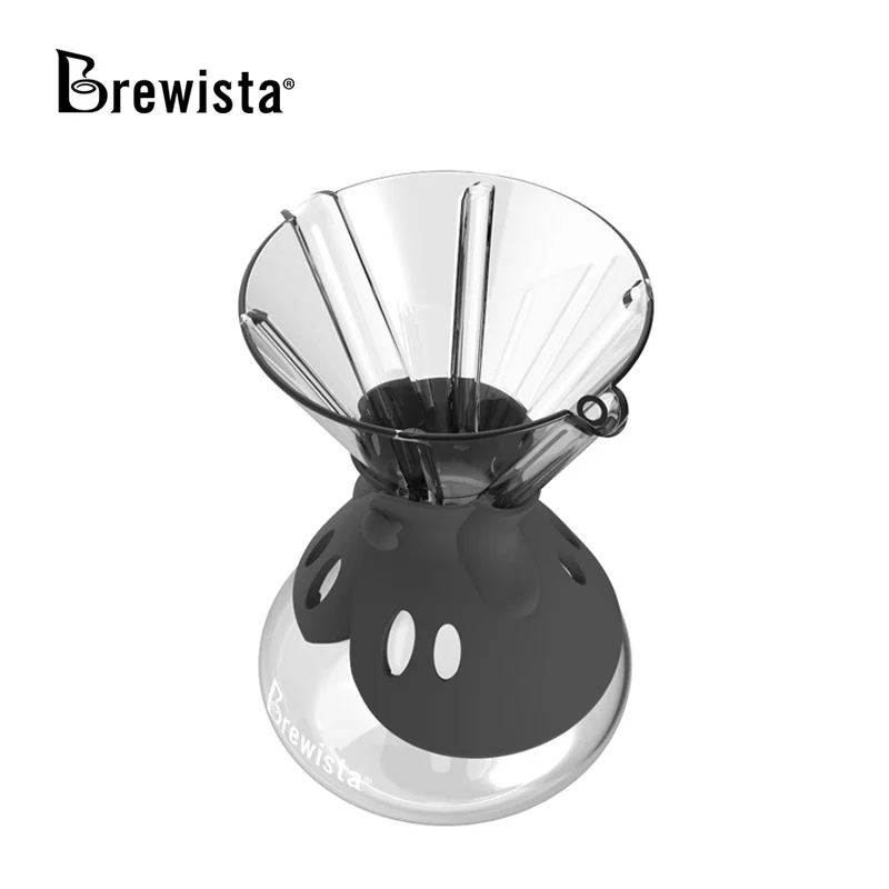 Brewista hourglass brewing machine with shareable filter, integrated pot, silicon wrap, coffee maker, ice drip, 500ml, 750ml