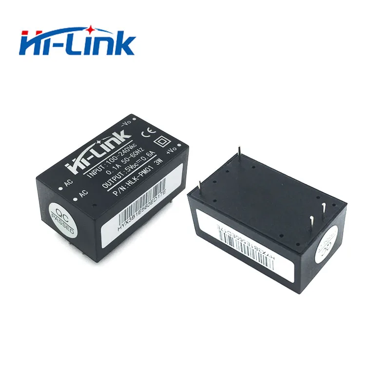 Free Ship 10pcs/Lot Original Hi-Link AC DC 5v 3w Mini Power Supply Module 220v Isolated HLK-PM01