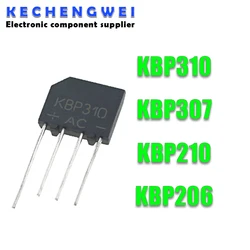 10PCS KBP310 1000V 3A bridge rectifier KBP206 KBP210 KBP307