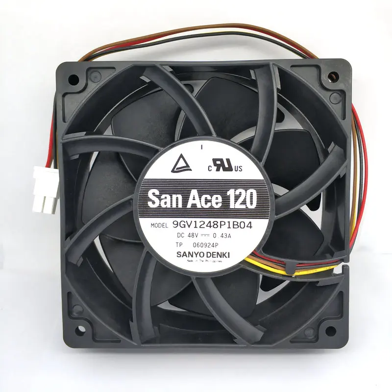 

Новый оригинальный осевой охлаждающий вентилятор 9GV1248P1B04 DC48V 0.43A 120*38 мм