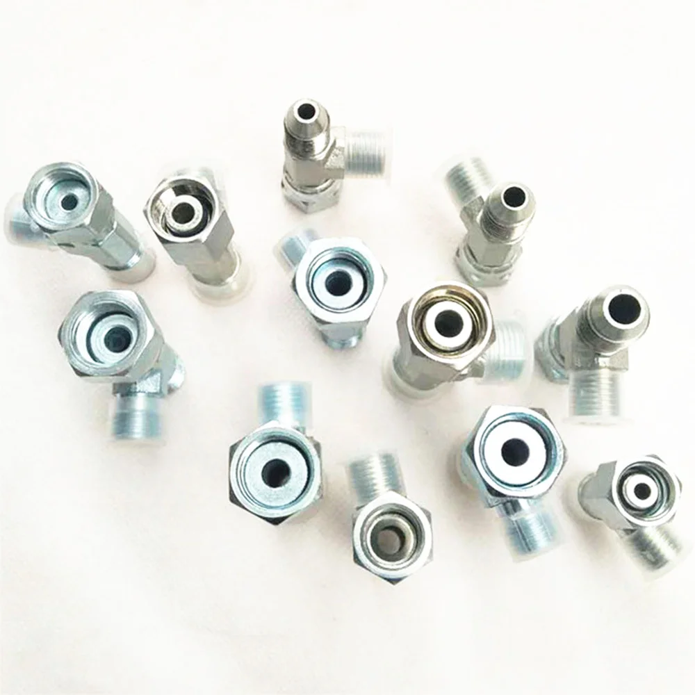 Excavator Parts For Repair Special Test Hydraulic Pump Pipe Pilot Pressure Tee Quick Coupling