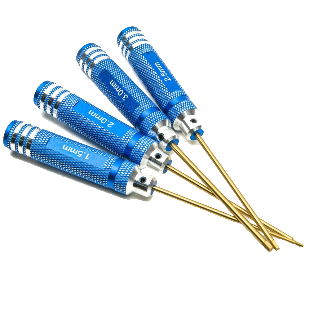 1pc H0.9/1.27/1,3/1.5/2.0/2.5/3/4mm Allen Hex Screwdrivers Key Hexagon for RC Heli Drone Aircraft Model Repair Tool