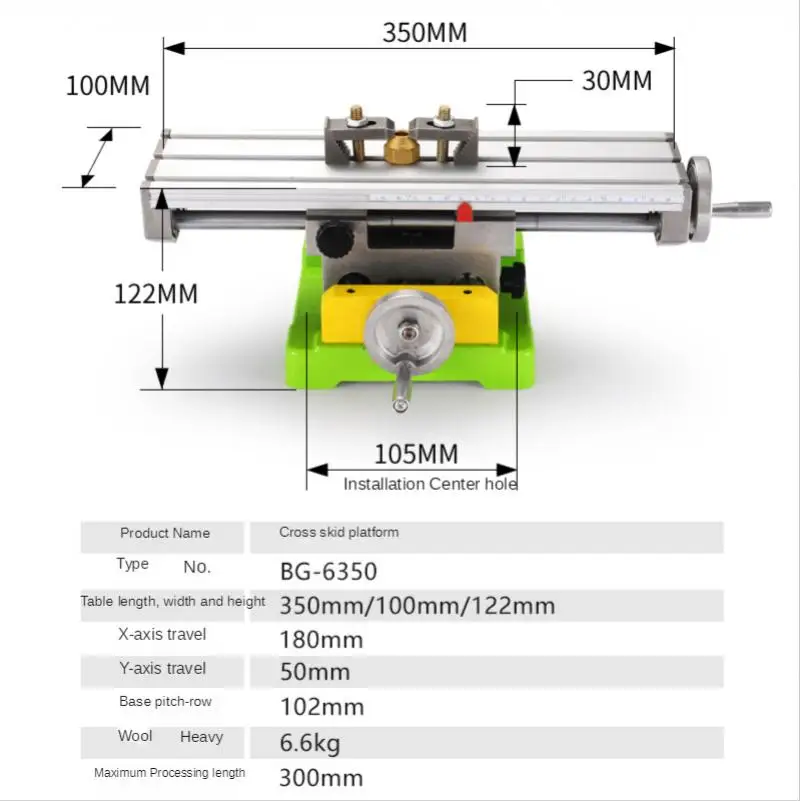 Mini-Strong Multi-Functional Cross Worktable with High Precision Bench Drill and Electric Drill Support