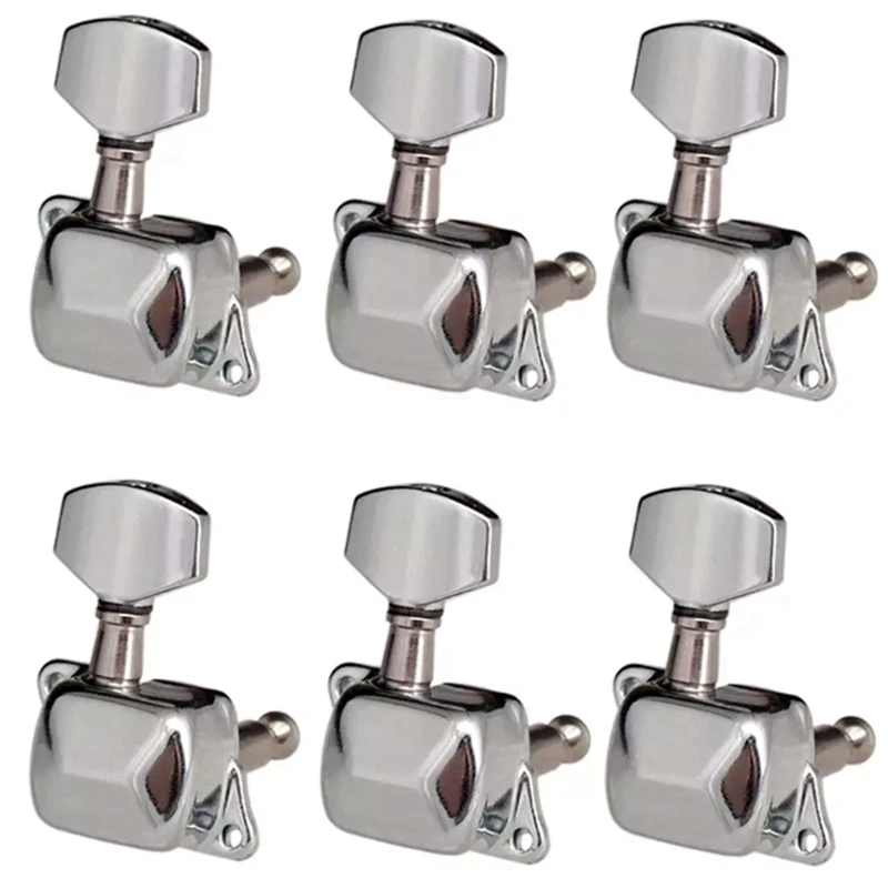 6R Semiclosed Guitar Tuning Peg Keys Tuners Machine Head Electric Guitar Part Replacement Musical Instrument Accessories