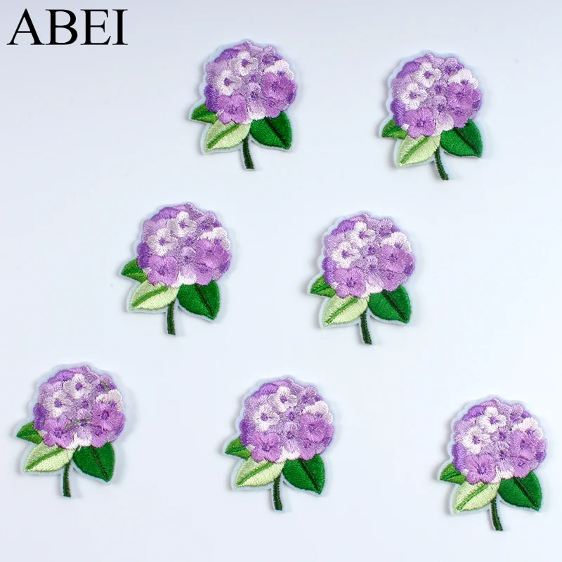 10pcs Cartoon Cute Flower Patches DIY Iron On Floral Stickers Sewing Fabric Appliques For Girls Bags Dress Suits Shoes Hats