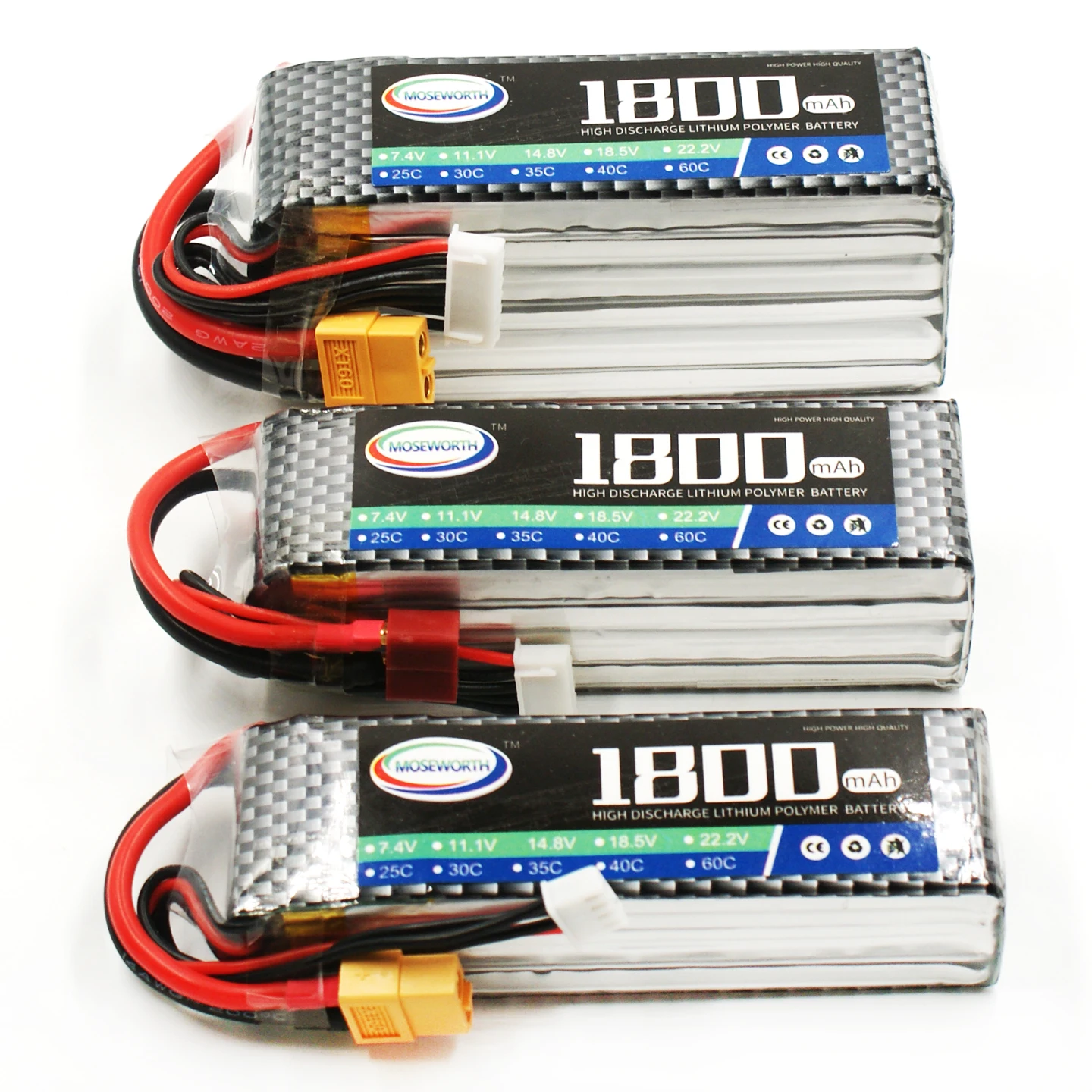 MOSEWORTH 3S 11.1V RC LiPo 1800 mAh bateria litowa 30C 40C 60C dla Drone samolot samochód Quadcopter łódź