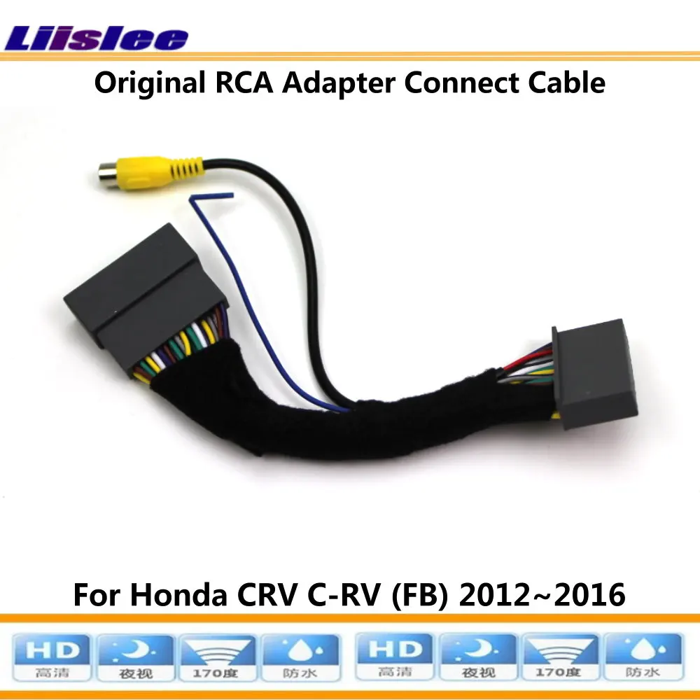 Original Screen Car Reverse Rear Camera For Honda CRV CR-V 2012-2016 Auto OEM Monitor RCA Adapter Connector