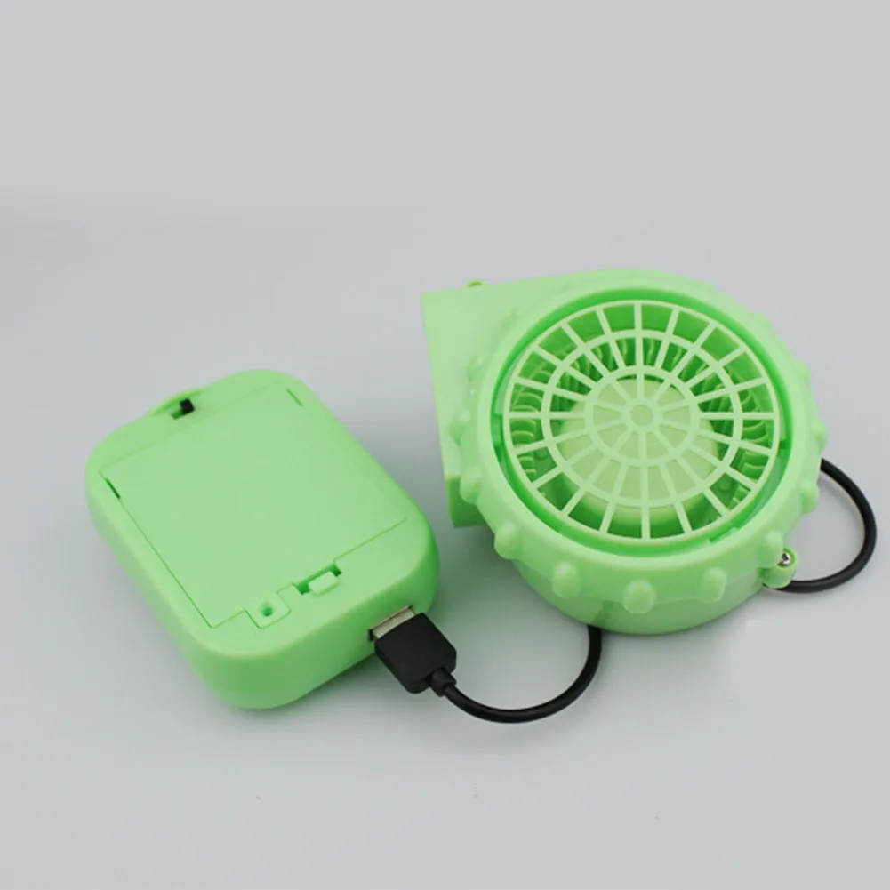 6V Model Pakaian Tiup Built-In Kotak Baterai Kipas Manekin Berjalan Alat Blower Usb Mini Pendingin Halloween