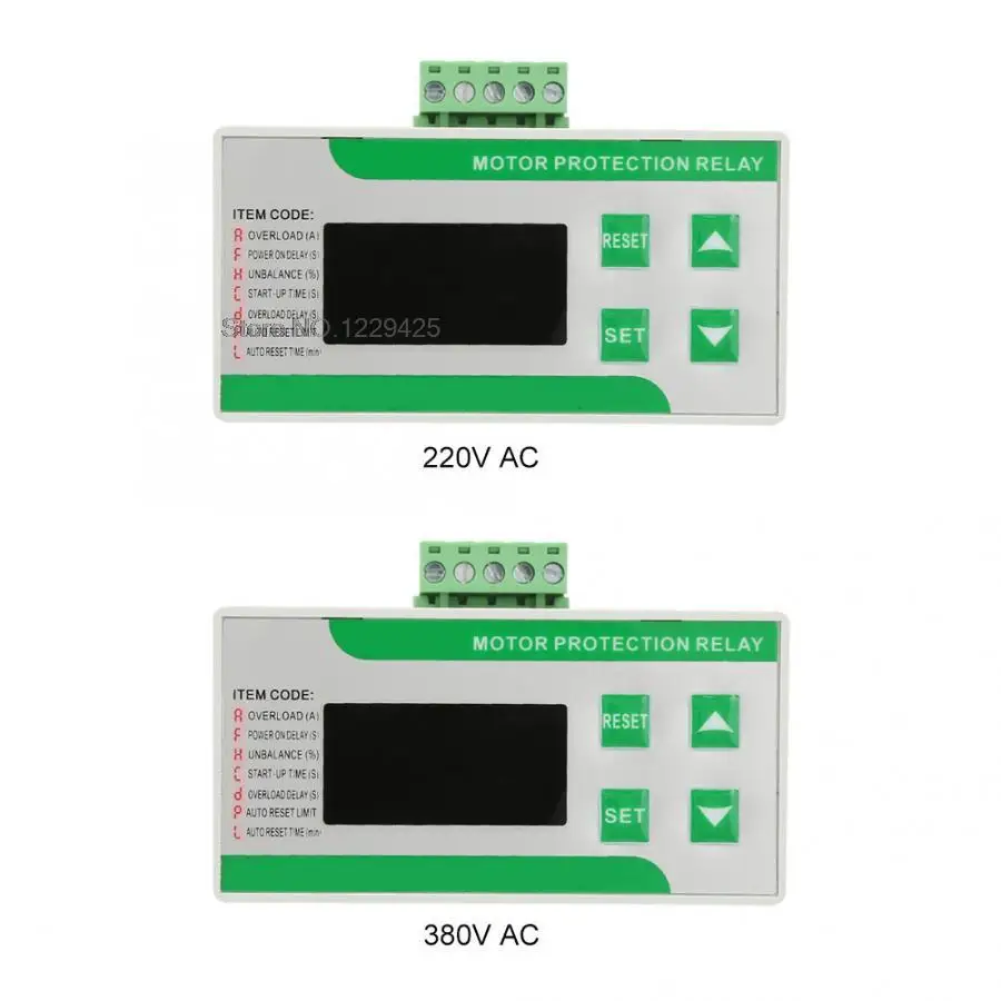 

Digital Electric Motor Protector 2-99A Overload Phase Loss Protector with Display 220/380V AC