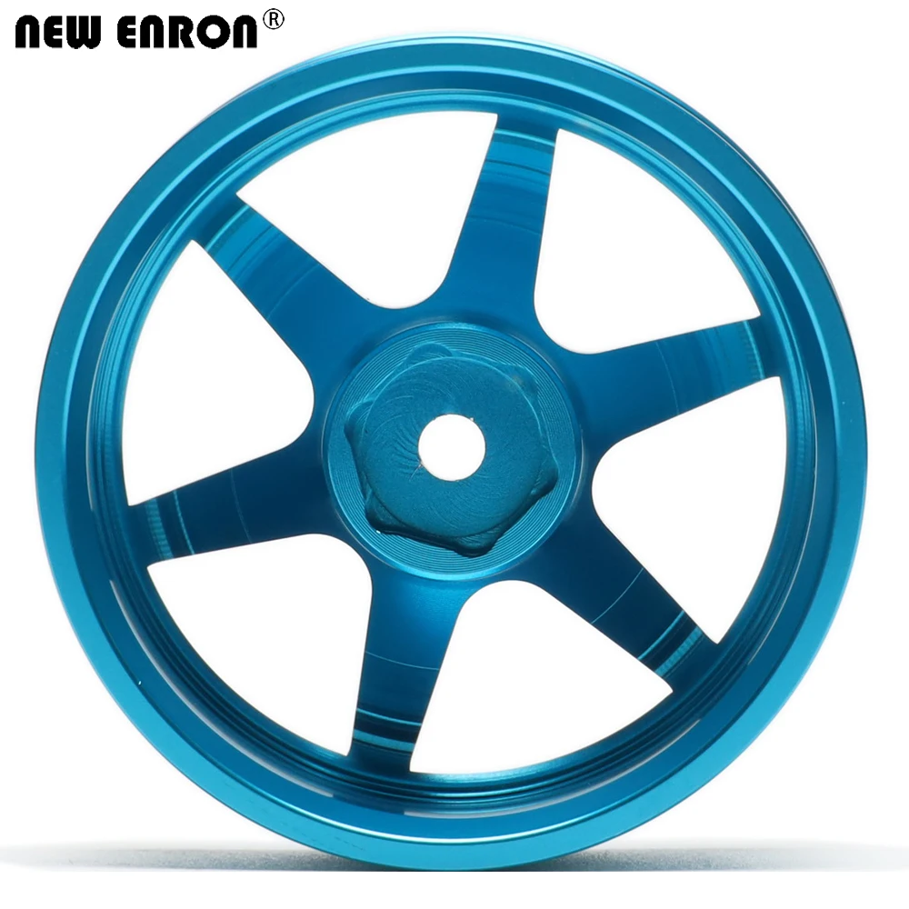 NEW ENRON Aluminum Alloy 6 Spoke 52MM Wheel Rims 4Pcs For RC Car 1/10 On-Road Drift Tamiya HPI Kyosho RedCat SAKURA Traxxas HSP