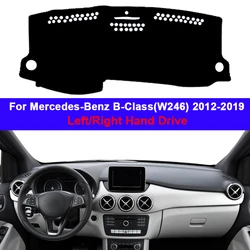 Car Dashboard Cover Carpet For Mercedes-Benz B-Class (W246) 2012 - 2018 2019 B-Klasse B160 B180 B200 LHD RHD DashMat 2017 2016
