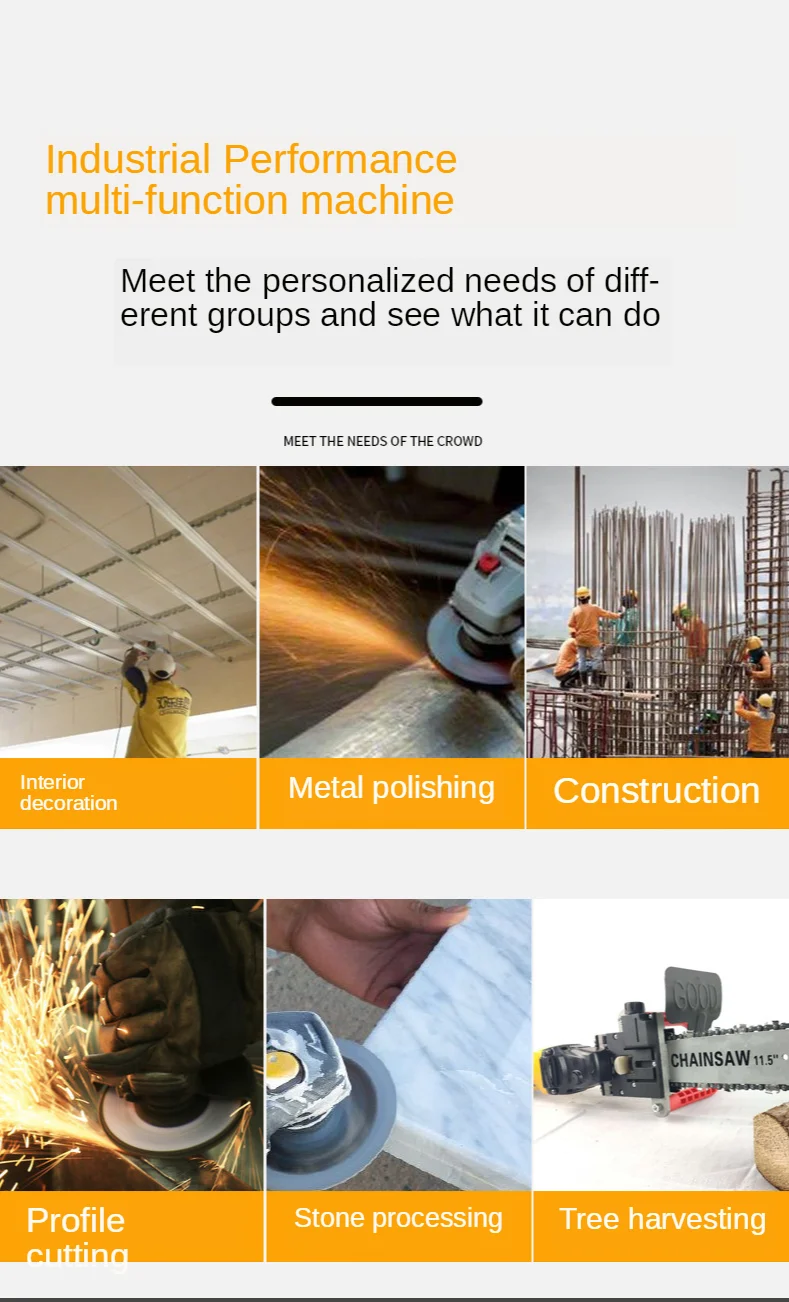 Multi-Functional 125mm Angle Grinder Polished Household Cutting Machine Polishing Machine Electric Tool Hand Wheel Abrasive