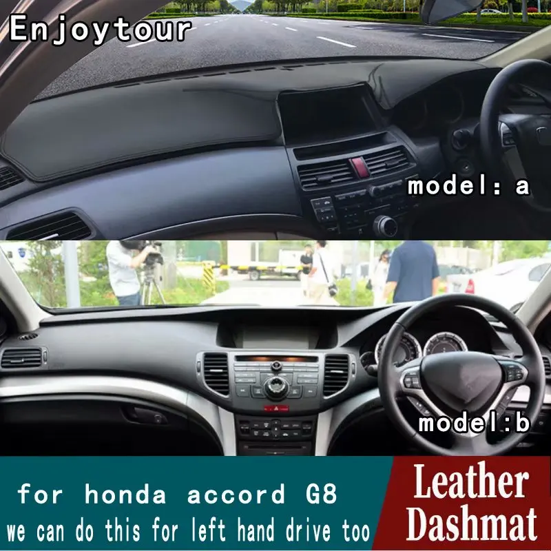 

Для Honda Accord G8 2008 2009 2010 2011 2012 кожаный коврик для приборной панели, коврик для приборной панели, коврик для приборной панели, аксессуары для стайлинга автомобиля, RHD