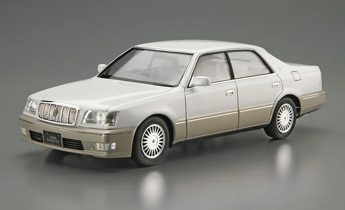 AOSHIMA Plastic Assembly Car Model 1/24 Scale  UZS151 Crown Majesta C 1998 Adult Collection DIY Assembly Kit 06219