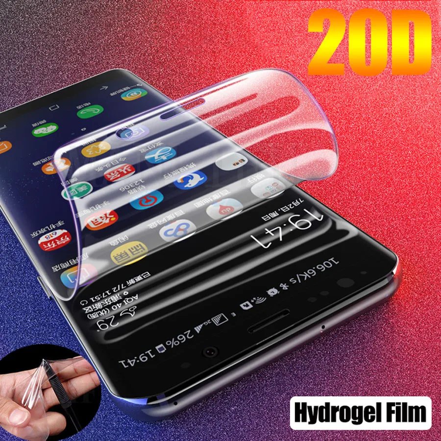 

20D Front Back Soft Silicone Hydrogel Screen Protector Film For Samsung Galaxy Note 20 Ultra S20 Plus A51 A71 A50 Full TPU Film