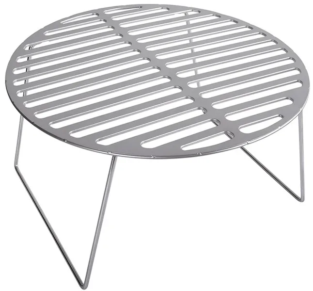 Portable titanium barbecue net folding circular bbq grill outdoor picnic wood stove corrosion-resistant healthy 211