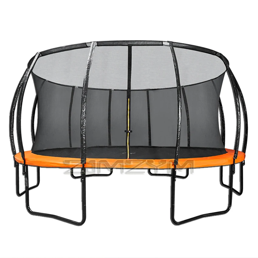 Children's Trampoline Frame, Adult, Indoor And Outdoor Fitness Equipment With Protective Net Black, Diameter 3.66M